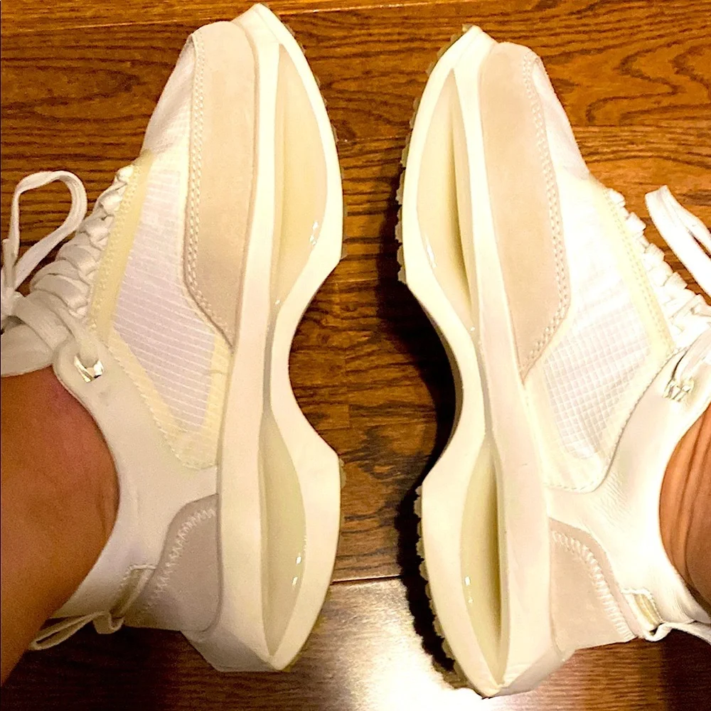 MNG- NWT Cream and White Sneakers with Breathable Mesh with a FREE gift 🎁 - Picture 15 of 15